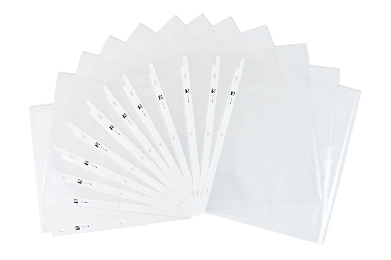 Heavyweight Top Loading Sheet Protectors – Clear Document Sleeves 8.5" x 11" (100 Pack) for Classroom, Office & Binder Organization